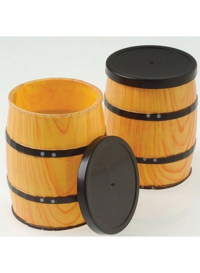 U.S. Toy Dozen Mini Western Theme Barrel Containers 