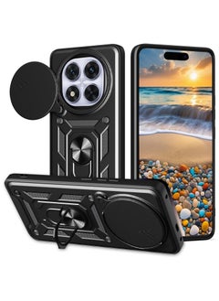 Generic Shield Full Protection Case With Metal Ring &Slide Camera Cover For redmi note 14 pro plus case  - Image 1