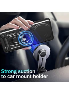 Generic Shield Full Protection Case With Metal Ring &Slide Camera Cover For redmi note 14 pro plus case  - Image 4