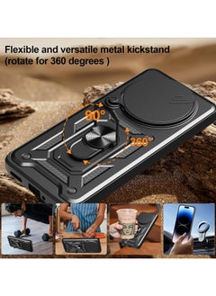 Generic Shield Full Protection Case With Metal Ring &Slide Camera Cover For redmi note 14 pro plus case  - Image 5