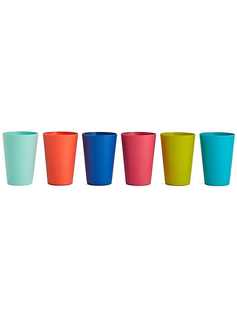 Generic - Unbreakable Reusable Plastic Tumblers Drinking Glasses | Portable Colorful Cup | Beverage Drinking Cup | for Kitchen Outdoor Parties Picnics BBQ’s Travels Set Of 5 in Multicolour - Image 1
