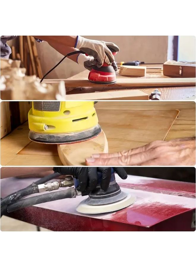 30 Pcs 5 Inch Mesh Sanding Discs Hook Loop Dust Free Abrasive Pads For Car Wood Metal - Image 5