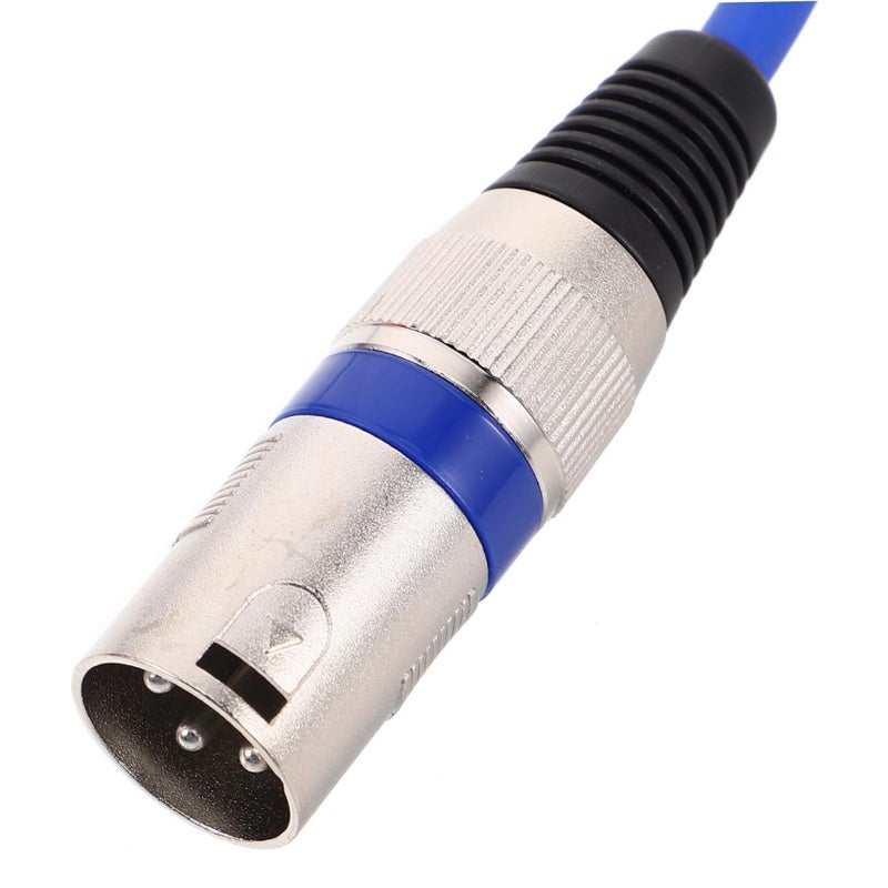 مجموعة كابلات ميكروفون XLR ذكورية إلى أنثوية متوازنة، ملونة بالأحمر، لمحطات الميكسينغ الصوتي والعروض الحية (3 قطع) - Image 3