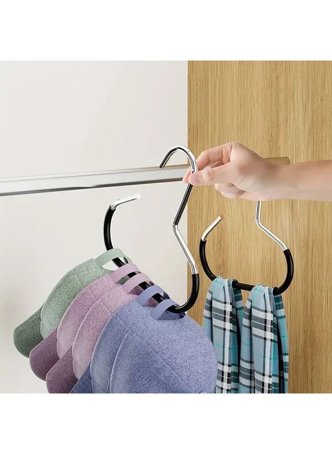 2pcs Multifunctional Scarf Hook Bag Organizer Dip Glue Anti Slip Hanger - Image 1