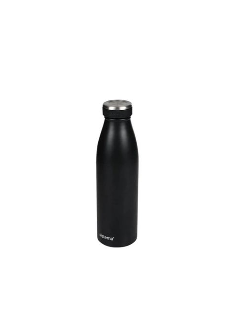 Stainless Steel Bottle Hydrate 750 ml     Color: Black