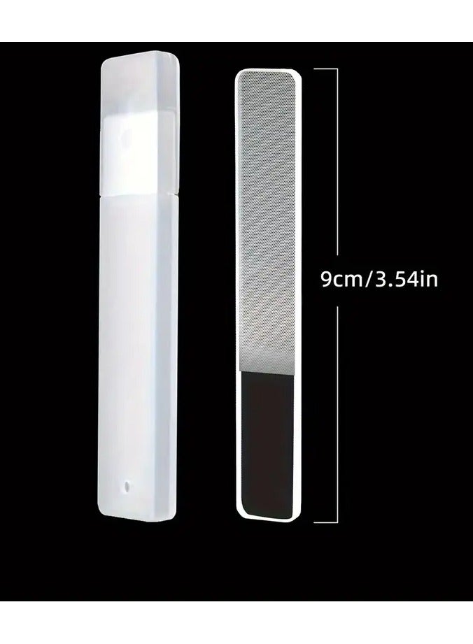 Goolsky 1PC Nano Glass Nail Polishing Files, Nail Block Buffer, Sanding Strip Rubbing Strip, Double Sided Polishing Strip Nail Files, Mini Fingernail Files, Manicure Pedicure Tool Foot, Hand & Nail Care, Gifts, Travel Essentials - Image 1