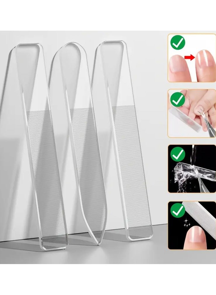 Goolsky 1PC Nano Glass Nail Polishing Files, Nail Block Buffer, Sanding Strip Rubbing Strip, Double Sided Polishing Strip Nail Files, Mini Fingernail Files, Manicure Pedicure Tool Foot, Hand & Nail Care, Gifts, Travel Essentials - Image 4