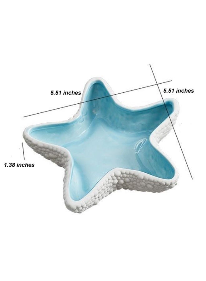 general Ceramic Starfish Jewelry Dish Tray Jewelry Storage Plate Tray Ring Holder Home Living Room Decoration - Image 4