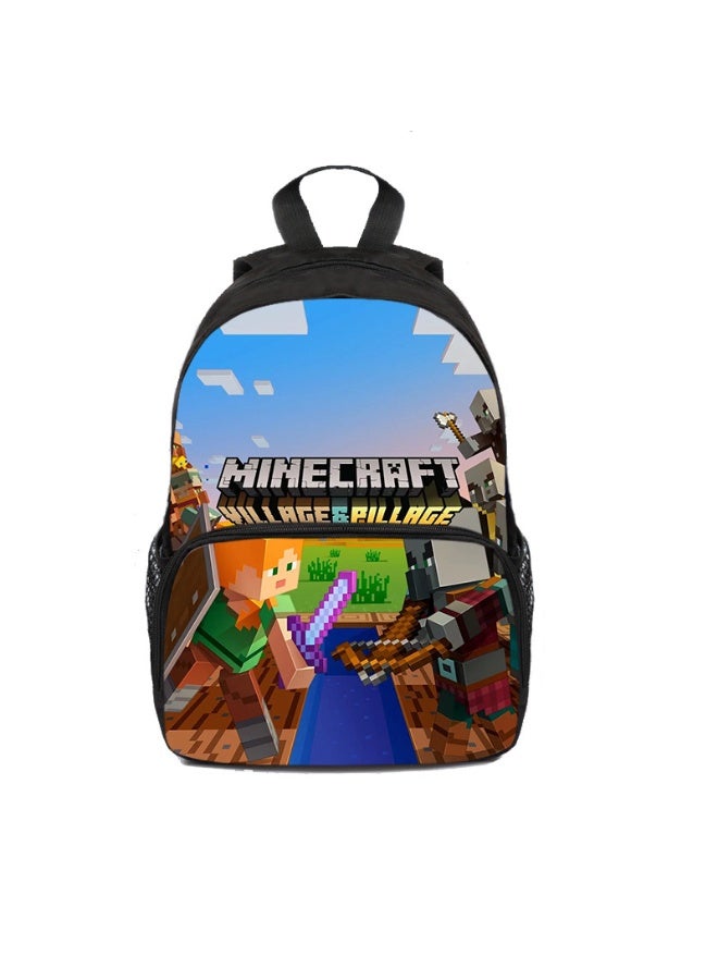 ماين كرافت حقائب مدرسية ماين كرافت للبنين والبنات ، حقائب الظهر حماية العمود الفقري ، حقائب الظهر الرياضية الترفيهية ذات السعة الكبيرة - Image 1