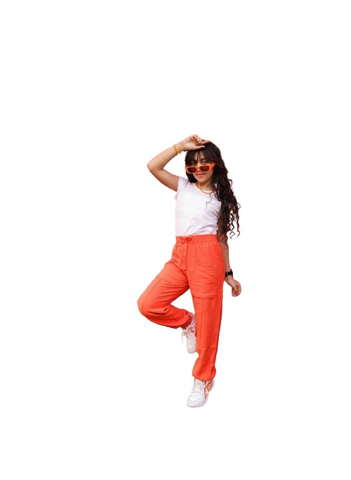 ماركة غير محددة Girls' orange trousers  - Image 1
