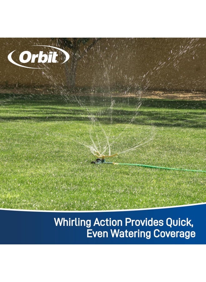 Orbit 58257N Lawn and Garden 3-Arm Metal Sprinkler with Wheel Base - Image 4