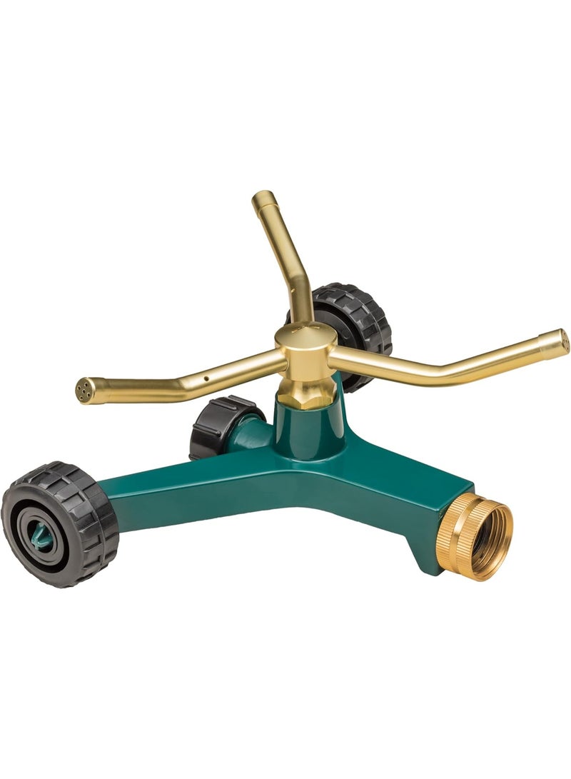 Orbit 58257N Lawn and Garden 3-Arm Metal Sprinkler with Wheel Base - Image 1