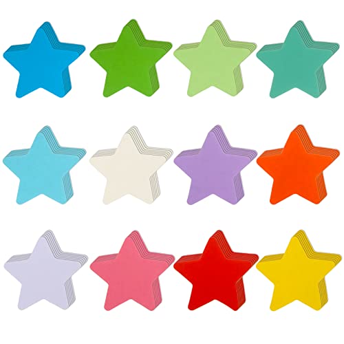 MixTeach 360 Assorted Color Paper Star Cut-Outs & Shapes - Accent Die-Cuts for Classroom Decor, Teachers, Kids DIY Craft Projects & Back to School Bulletin Board Decorations - Image 1