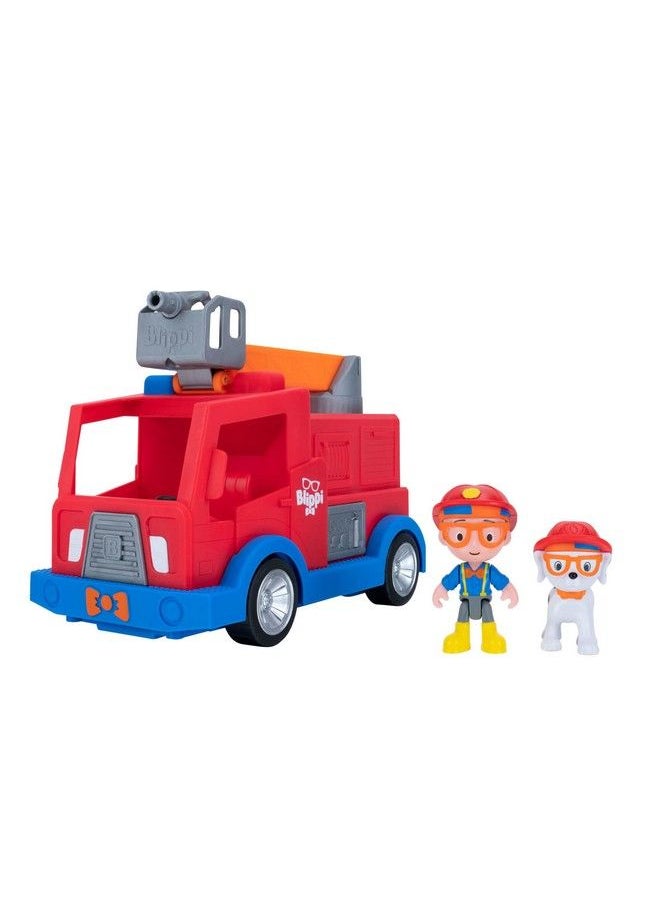 Blippi Fire Truck Fun Vehicles With Freewheeling Features Including 3 Firefighter And Fire Dog Sounds And Phrases Educational Vehicles For Toddlers And Young Kids  - Image 3