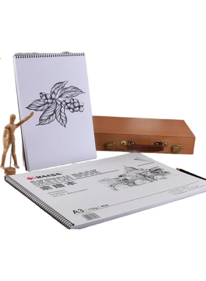 Kaisa A2 Sketch Paper, 135G Thick, 20 Sheets, Art Student Drawing Paper, Practice Exam Sketch Paper, Pencil Architecture Construction Design Drawing Paper, Ks-90319 - Image 3