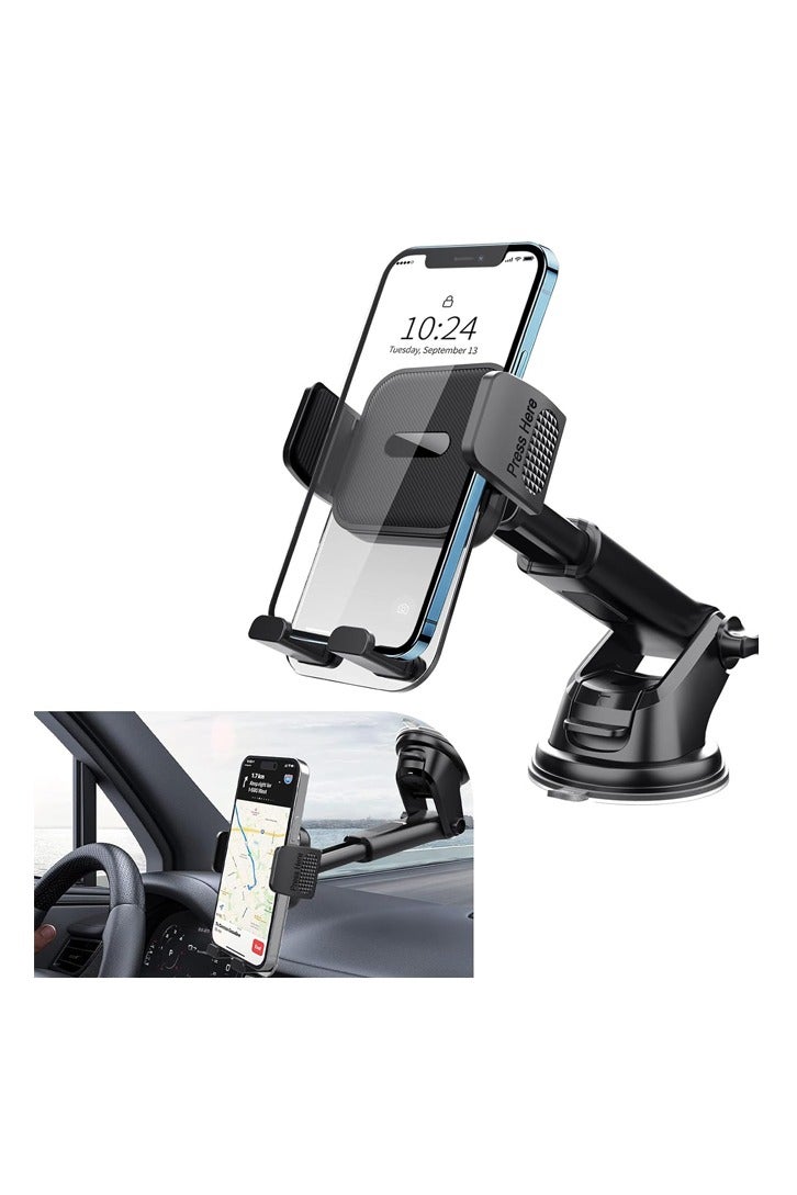 بولوز 1: حامل هاتف محمول للسيارة ، حامل ملاحة كوب شفط للوحة القيادة للزجاج الأمامي ، حامل تثبيت مضاد للاهتزاز للهواتف الذكية للآيفون ، شامل لملحقات السيارات الداخلية - Image 1