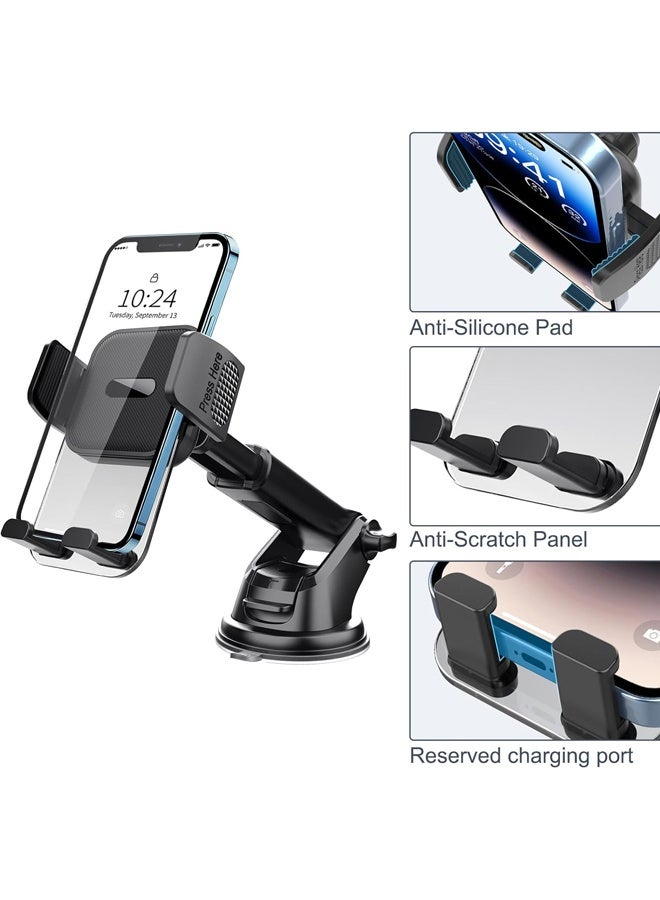 بولوز 1: حامل هاتف محمول للسيارة ، حامل ملاحة كوب شفط للوحة القيادة للزجاج الأمامي ، حامل تثبيت مضاد للاهتزاز للهواتف الذكية للآيفون ، شامل لملحقات السيارات الداخلية - Image 5
