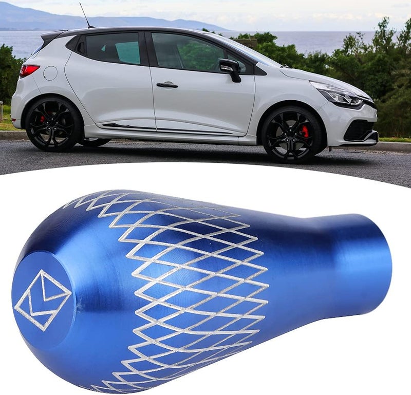 Shift Knob Aluminum Shifter Lever with M8 M10 M12 Threads, Universal for Car SUV Manual Gear, Blue - Durable, Comfortable Grip, Easy Installation (Blue) - Image 3