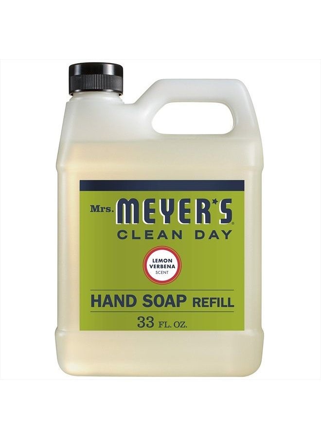 Mrs. Meyer's Clean Day - Mrs. Meyer's Liquid Hand Soap Refill, Lemon Verbena, 33 Fluid Ounce - Image 1