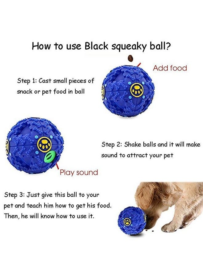 Dog Treat Squeaky Dispensing Ball Toy Interactive Slow Feeder Toy For Dogs And Puppies - Image 2