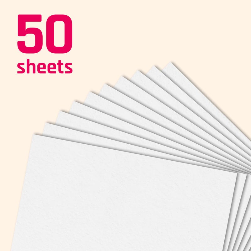 TownStix White, A4 300gsm Art Paper Thick Cardstock, 50 Sheets - Image 5