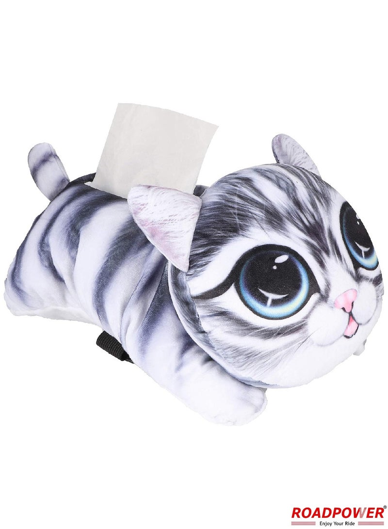 RoadPower Car Tissue Box Cute Cartoon Soft Plush Napkin Tissue Paper Holder Portable Paper Package Case Car Seat Tissue Box Car Styling Accessories - Image 3