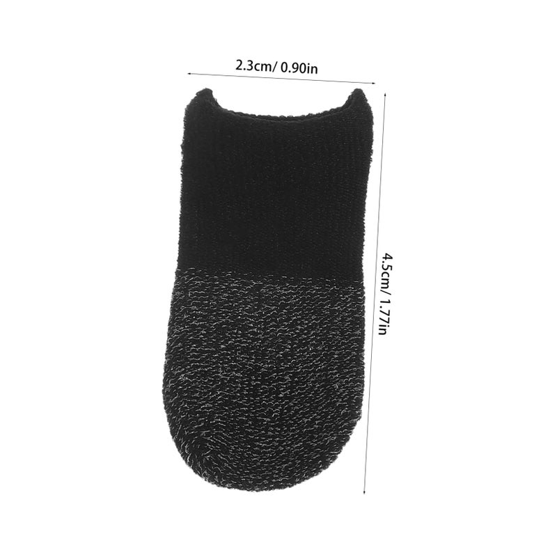 10 Pairs Gaming Thumb Sleeves Sweat Fiber Touchscreen Gloves Comfortable Breathable for Mobile Game Tablets - Image 3