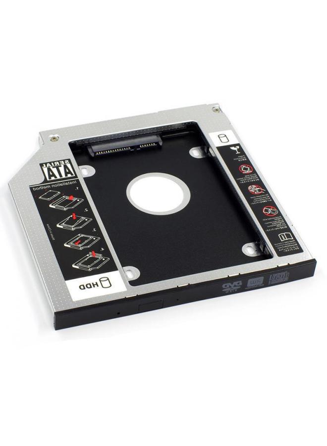 Notebook Optical Drive Bracket 2.5-inch Mechanical SSD Bracket Aluminum SATA3 Optical Drive Solid State Disk Optical Drive Bracket-Color:9.5mm Hard Disk Bracket  - Image 5