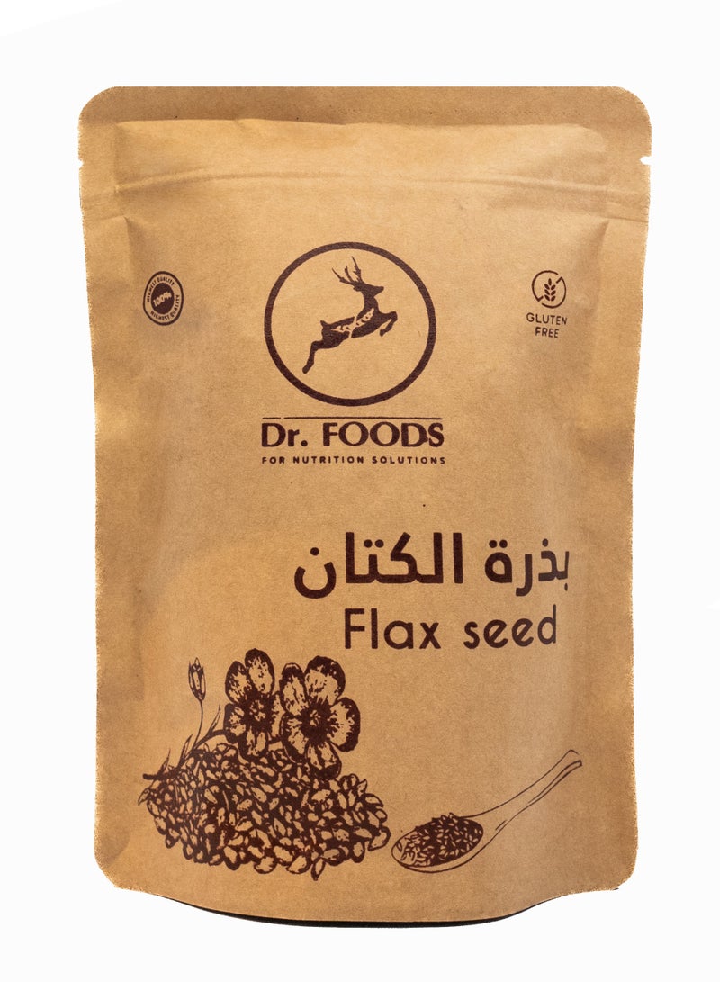 دكتور فودز ذور الكتان من دكتور فودز – 200 جرام | مكمل غذائي طبيعي | غنية بالألياف والأوميغا ٣