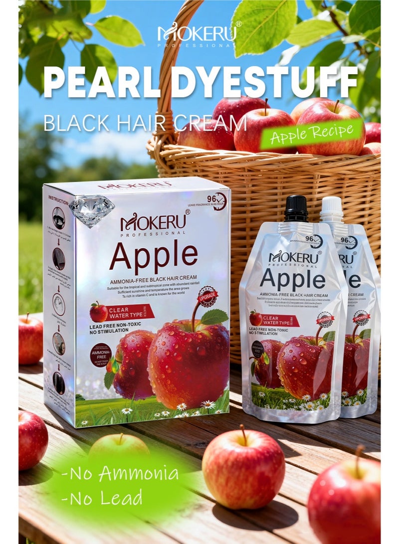 Mokeru Apple Ammonia Free Black Hair Cream ,Safe, Effective, and No-Side-Effect Solution for Men and Women - Image 5