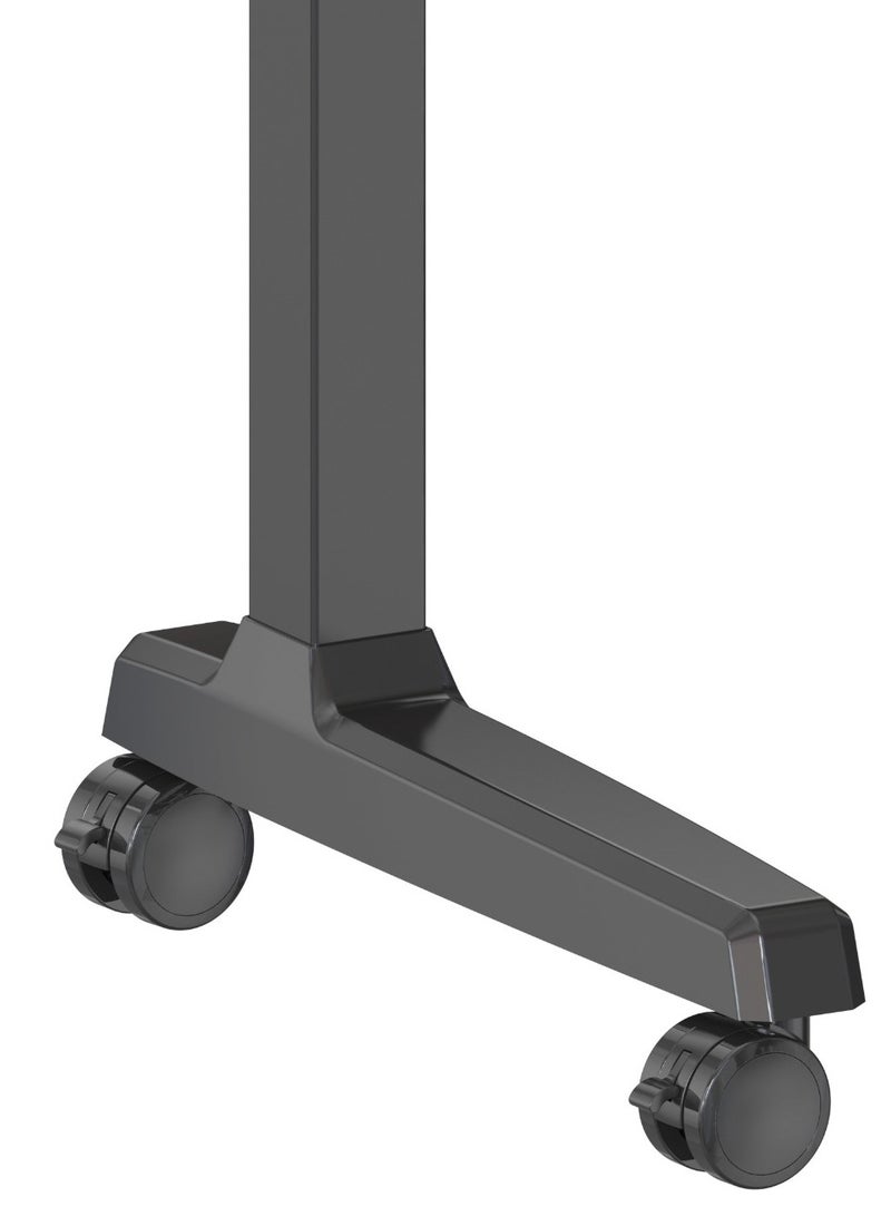Powerology Electric TV Stand with Vertical Height Adjustment / 70KG Max Load / 37" - 89" Tv Size / 118-158 cm Adjustable Height/ Control Panel - Black - Image 5