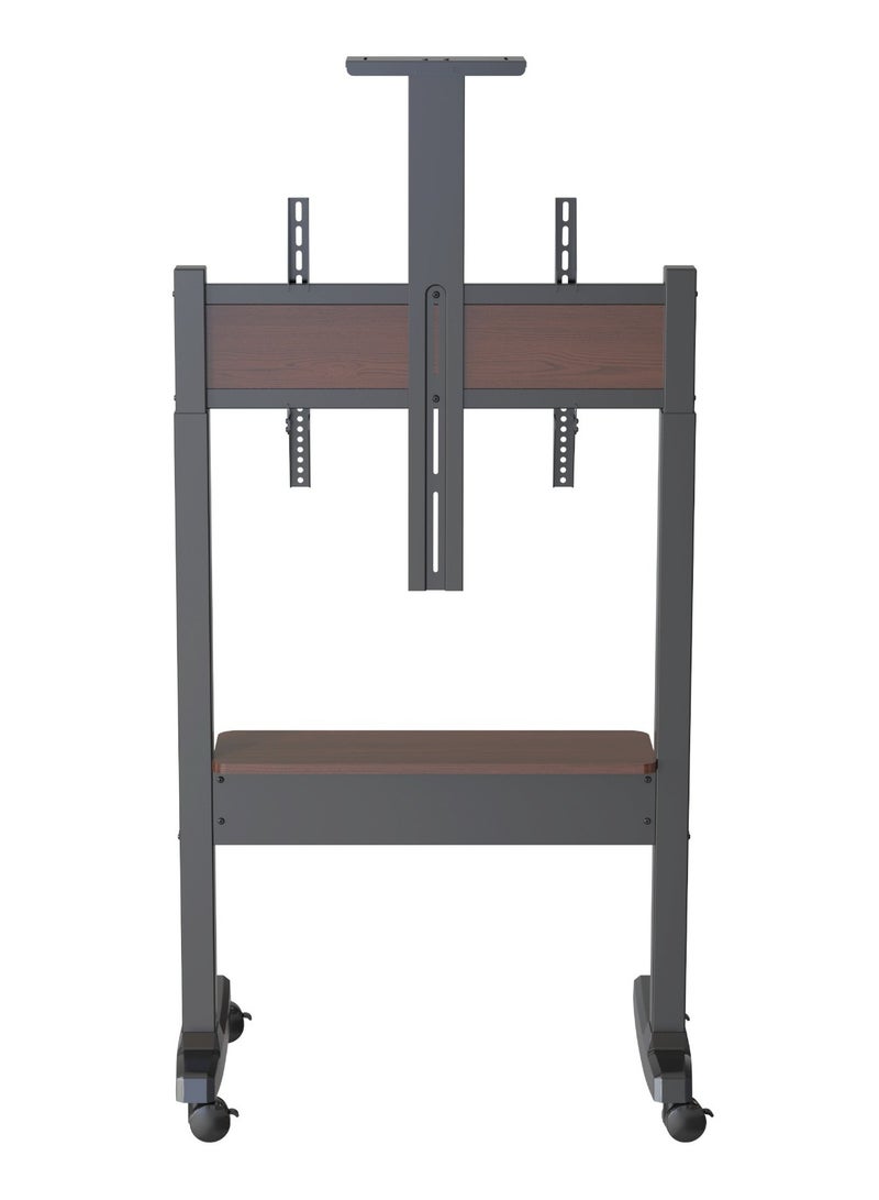 Powerology Electric TV Stand with Vertical Height Adjustment / 70KG Max Load / 37" - 89" Tv Size / 118-158 cm Adjustable Height/ Control Panel - Black - Image 4