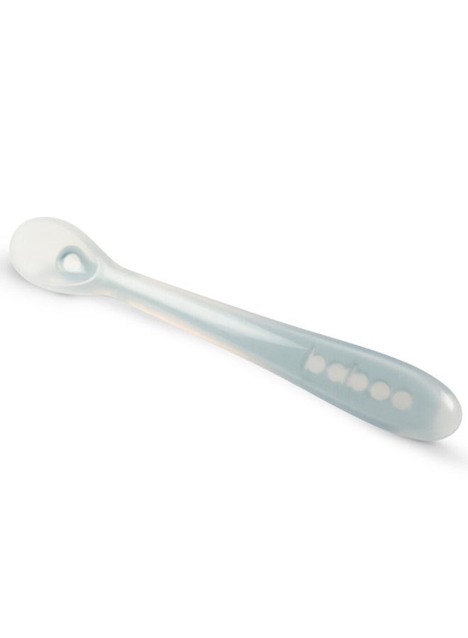 Baboo Silicone Baby Spoon – BPA-Free Feeding Utensils for Babies 6 Months Up – Puree Spoons with Case, Non-Toxic, Dishwasher Safe (Blue) - Image 4