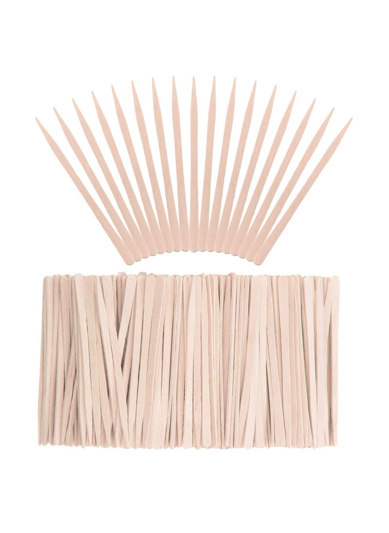 Whaline - Whaline 400 Pieces Small Wax Sticks Wood Spatulas Applicator Craft Sticks for Hair Eyebrow Removal - Image 1