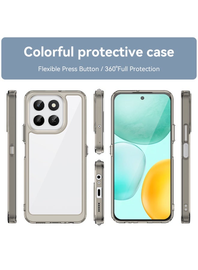 ثلاثة نمور لـ Honor X7c 4G/5G غطاء الحالة, عالية الجودة الصلبة الخلفية ناعمة الحدود النقية والمشرقة مريحة الشعور الهاتف الخلوي حالة حماية لـ Honor X7c 4G/5G, رمادي - Image 3