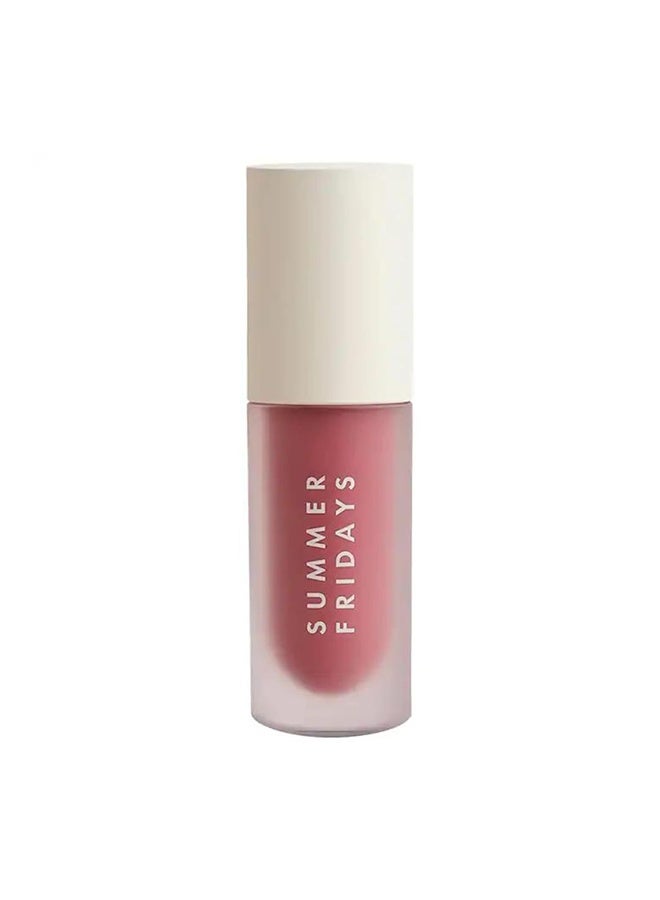 SUMMER FRIDAYS Dream Lip Oil ,Huile a Levres Tinted Lip Oil with Moisturizing Sheer Coverage, High-Shine and Deep Hydration - Non-Sticky Formula for Long-Lasting Softness-Soft mauve - Image 1