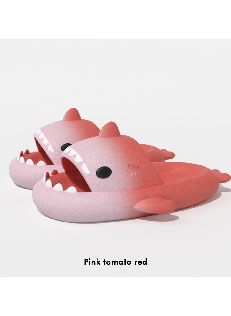 Style Women's sandals, slippers, cartoon shark slippers, indoor and outdoor couples