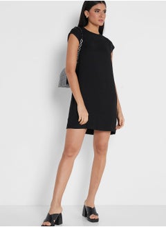 WAREHOUSE Crew Neck Knitted Dress  - Image 4