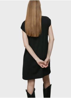 WAREHOUSE Crew Neck Knitted Dress  - Image 2