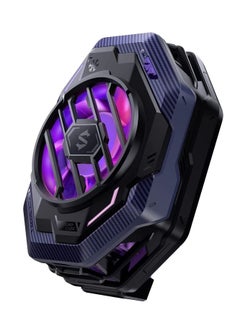 BLACK SHARK Fun Cooler 3 Pro Cell Phone Cooler 20W Power Fast Cooling Mobile Phone Radiator with RGB Lights 7 Blade Fans for iOS Android Black  - Image 1