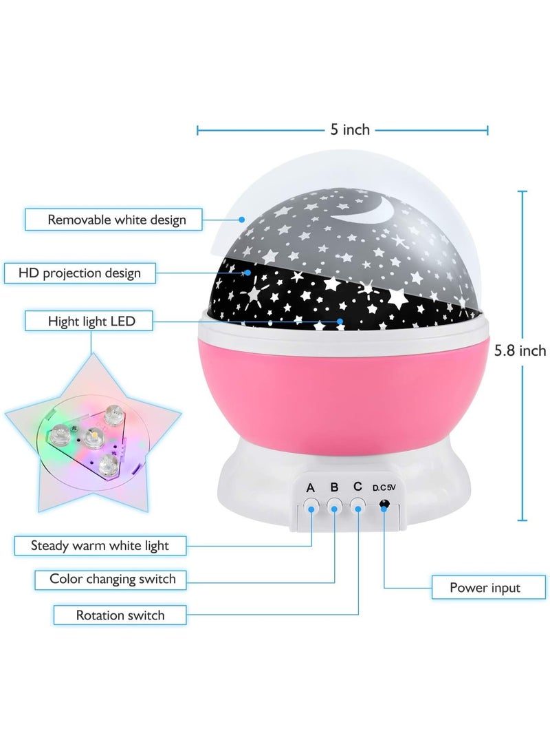 أباجورة رومانسية سكاي ستار ماستر بإضاءة نجوم ليد ‏USB لغرفة نوم الأطفال هدية مثالية للأعياد وحفلات عيد الميلاد متعددة الألوان - Image 5