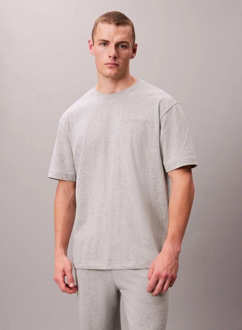 CALVIN KLEIN Cotton Jersey Pyjama Top - Image 1