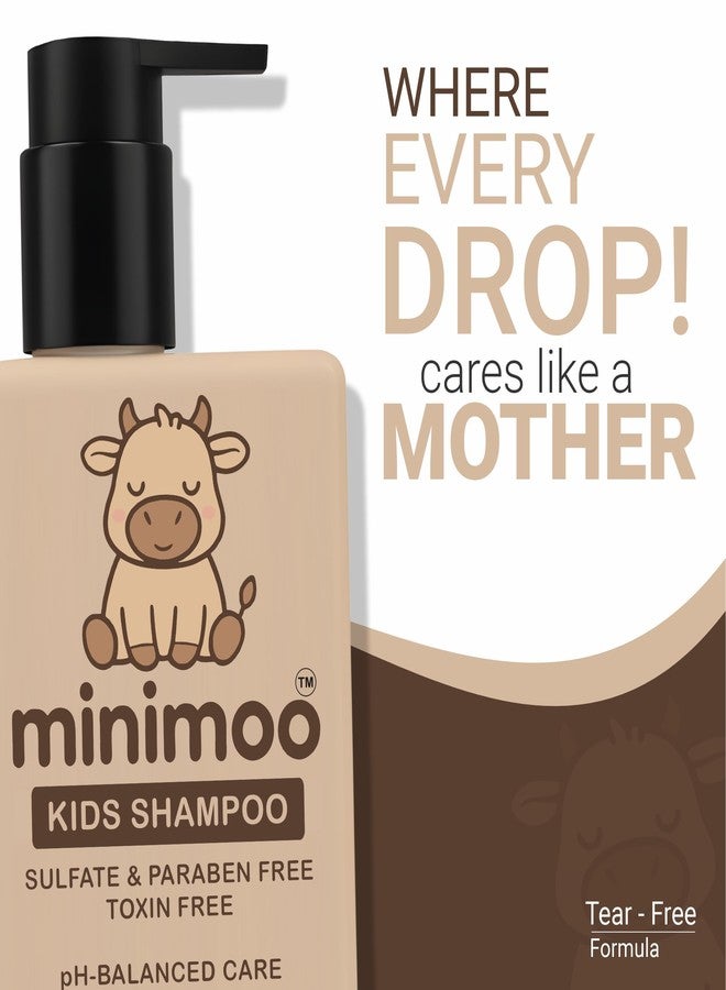 Minimoo Kids Shampoo 250ml | Gentle Tear-Free Baby & Kids Shampoo | Sulfate-Free, Paraben-Free & Toxin-Free | pH Balanced Mild Shampoo for Soft, Healthy Hair | Dermatologically Tested Child Shampoo - Image 2