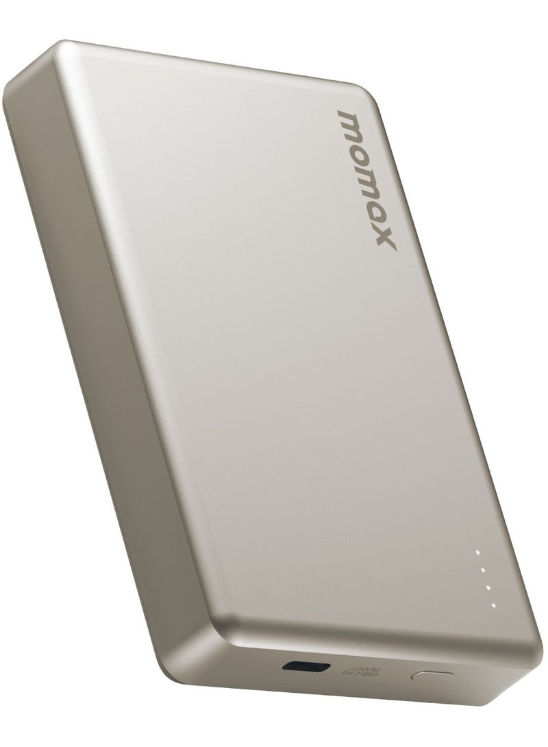 Momax مومكس 1-باور باس 10000 مللي أمبير 15 واط بنك طاقة لاسلكي ماغسيف - تيتانيوم - Image 1