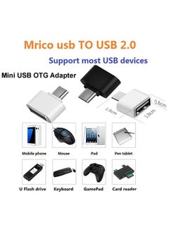 Generic Mini OTG Data Converter V8 Converter USB 2.0 to Micro USB Adapter for Android Phones (White)  - Image 4