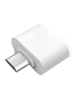 Generic Mini OTG Data Converter V8 Converter USB 2.0 to Micro USB Adapter for Android Phones (White)  - Image 2