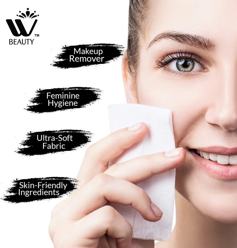 WBM Care Flushable Wipes for Women  25 Sheets FragranceFree Face Wipes that Deep Clean Impurities Remove Makeup Hydrate and Purify Skin for a Fresh Feel - Image 2