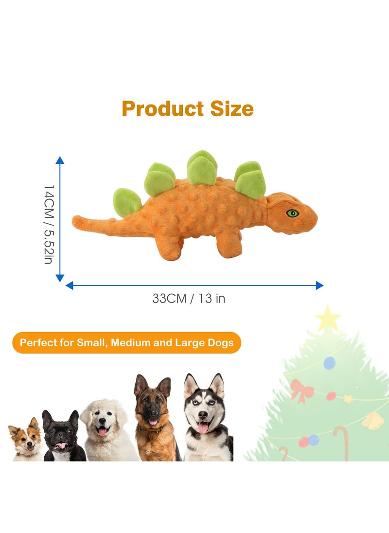 SYOSI - Dog Toys Squeaky Dog Toys Dinosaur Dog Toy Big Squeaker Plush Stuffed Durable Chew Dog Toy for Large Medium Small Dogs Puppy Birthday Gift for Dog - Image 1