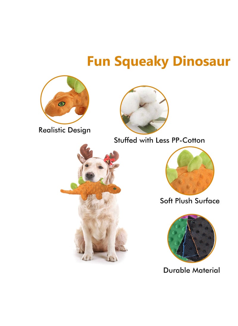 SYOSI - Dog Toys Squeaky Dog Toys Dinosaur Dog Toy Big Squeaker Plush Stuffed Durable Chew Dog Toy for Large Medium Small Dogs Puppy Birthday Gift for Dog - Image 1