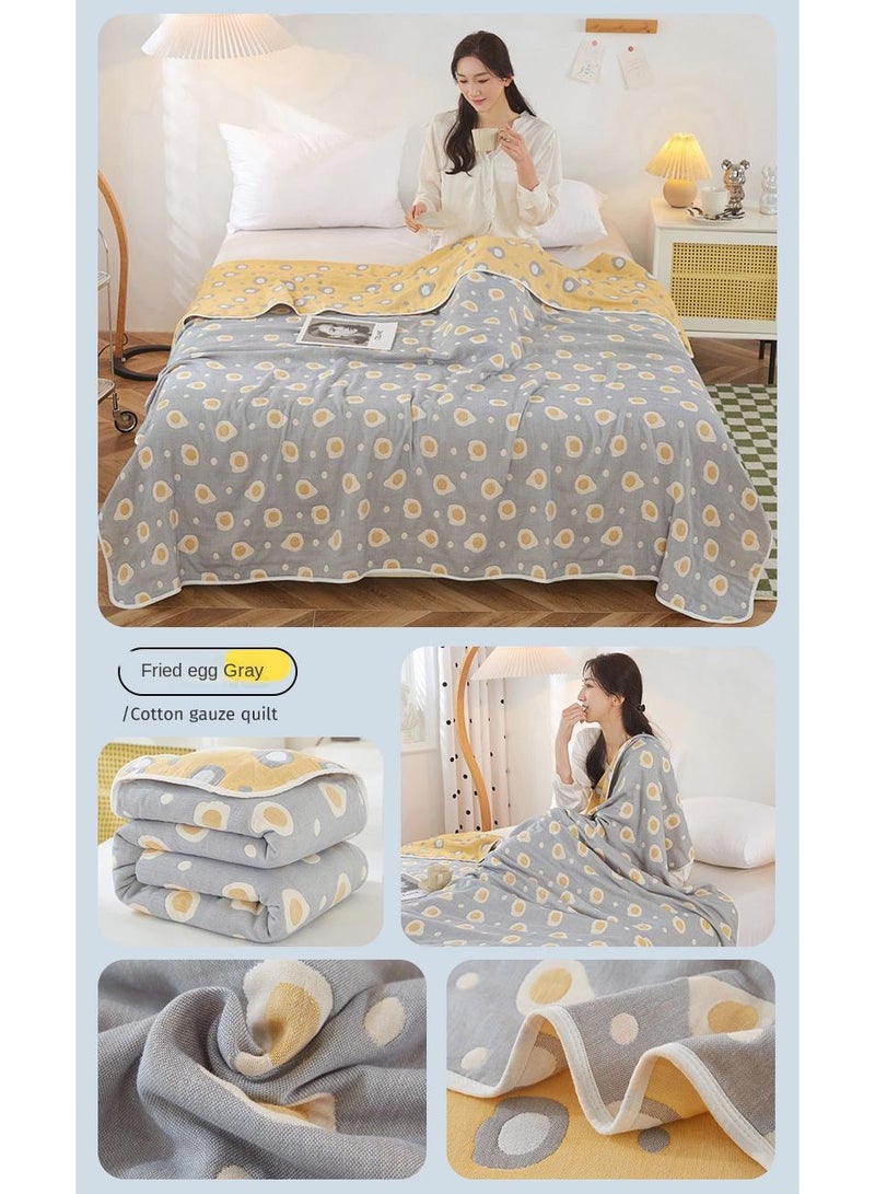 Y&D 120*150cm Six Layer Absorbent Cotton Towel Summer Cool Blanket  - Image 4